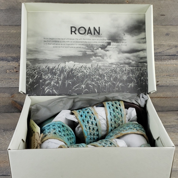 Roan Womens Clio Epica Sandals Leather Open Toe 7W - Picture 7 of 7